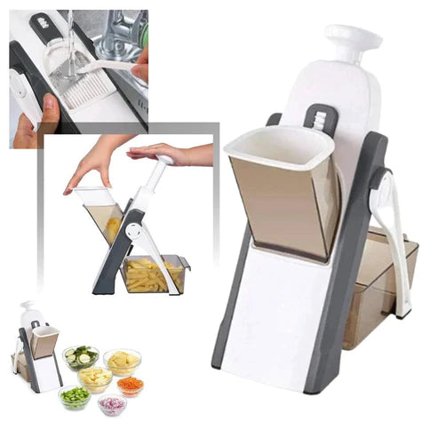 4 In 1 Mandoline Vegetable Cutter | Chopper | Adjustable Multi-function Cutter Vertical Vegetable Cutter Kitchen Shredder Grater