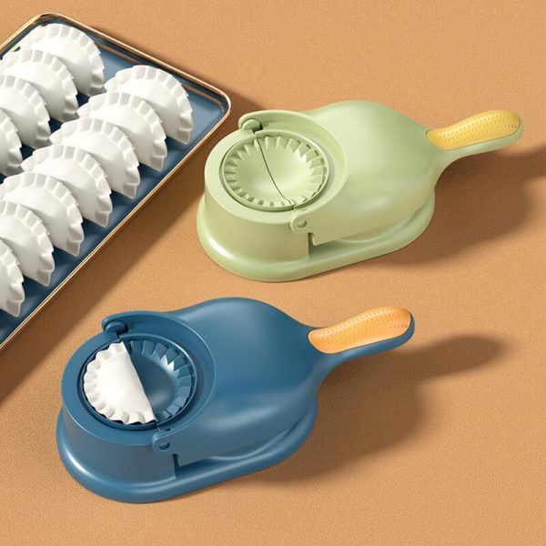 2-in-1 Dumpling Wrapper Tool Food Grade Manual Dumpling Wrapper Mold Labor-saving Baking Pastry Home Kitchen Gadget (random Color) (without Box)