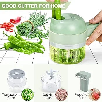 Electric Handheld Hammer Multi Function Vegetable Cutter Set Food Chopper Vegetable Fruit Slicer,for Garlic Pepper Chili Onion Celery Ginger Meat