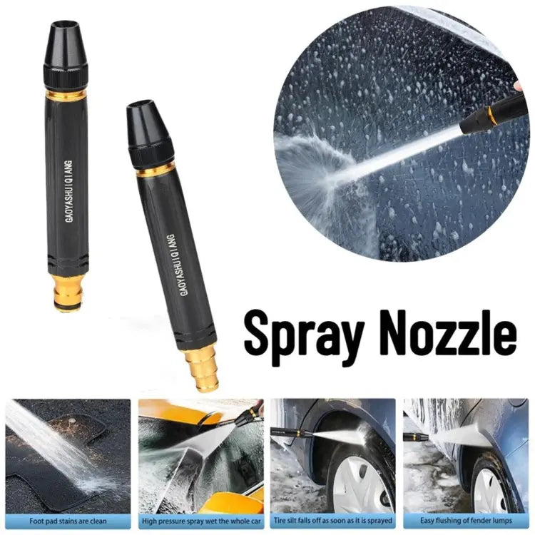 Multifunctional Hose Pipe Nozzle Spray Gun For Car Watering Flowers Washing Glass Water Column Car Wash Water Gun Straight