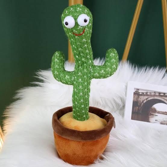 Dancing Cactus Toy Rechargeable with USB Cable for Kids