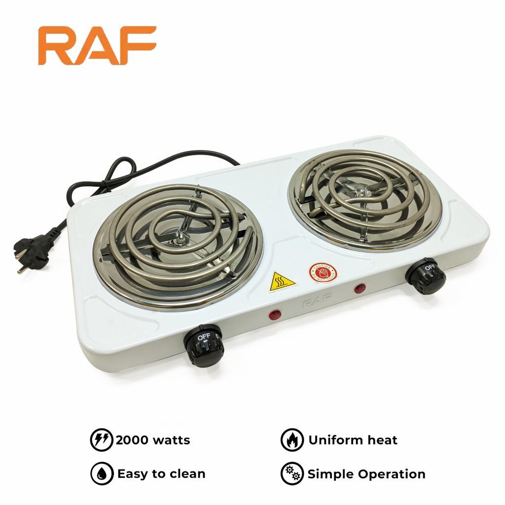 RAF Electric Stove ( double ) & Hot Plate & Cooker R.8020B with Uniform Heating – 2000w