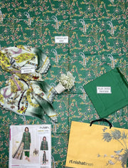 3 Pcs Women's Unstitched Lawn Digital Print Suit
