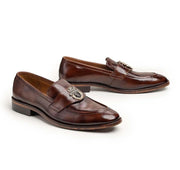 SLO Men's Milano Brown Leather Formal Shoes