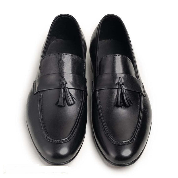 SLO Men's Nelson Black Leather Formal Shoes