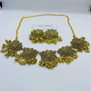 Afghani Flower Choker For All Ages Gold