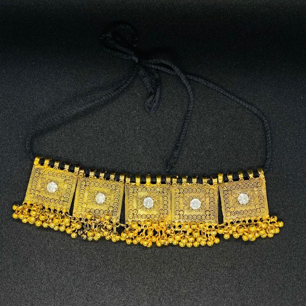 Afghani Antique Choker Necklace With Earrings For Women
