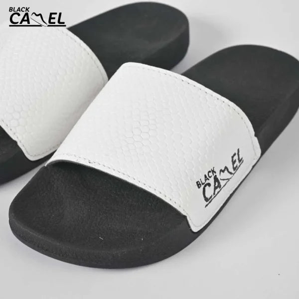 Black Camel Cobra Texture Slide (Brown/white 39-44)