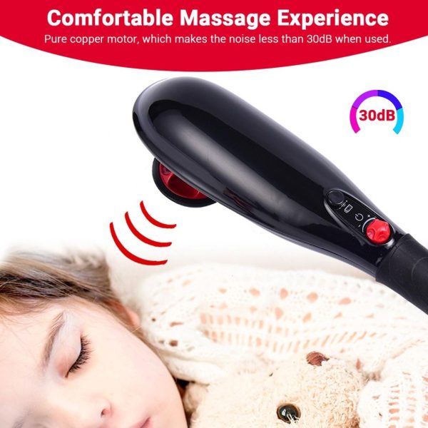 Blue Idea Rechargeable Cordless Massager With Different Heads | Deep Massager For Muscles Neck Cordless Electric Body Massager