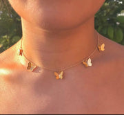Butterfly Necklace | Dainty Chain | Layering | Choker Necklace For Girls