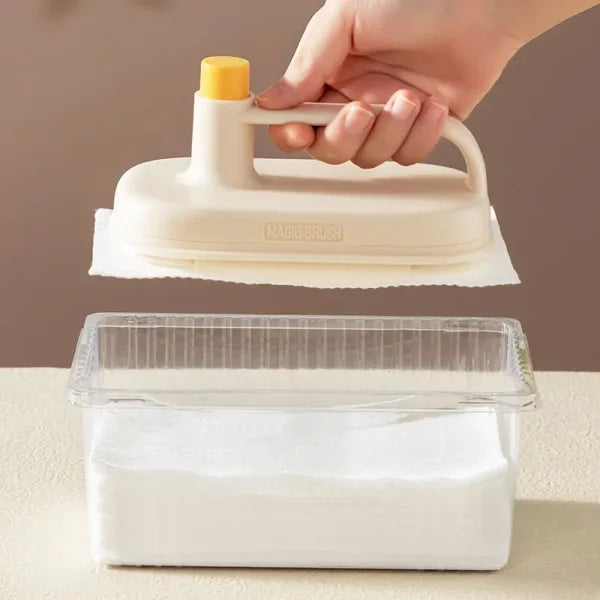 Disposable Kitchen Oil Removal Special Cleaning Cloth Bathroom Lazy Cleaning Tool Replaceable Cleaning Cloth (magic Brush)