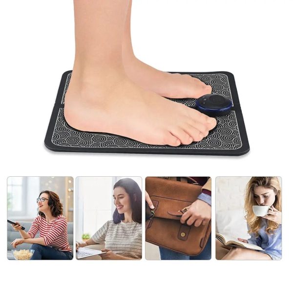 Smart Electric Foot Massager Pad Foldable EMS Muscle Stimulation Massage