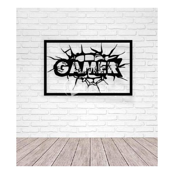 Gamer Wall Art Mdf Wood Material