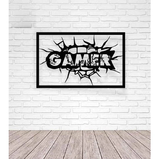 Gamer Wall Art Mdf Wood Material