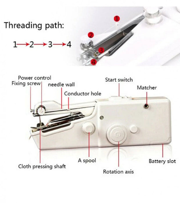 Portable Handheld Mini Sewing Machine