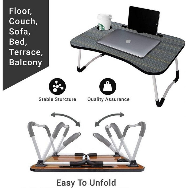 Laptop Table Modern Computer Desk Folding Multi-Purpose Laptop Table| Study Table| Bed Table| Writing Desk