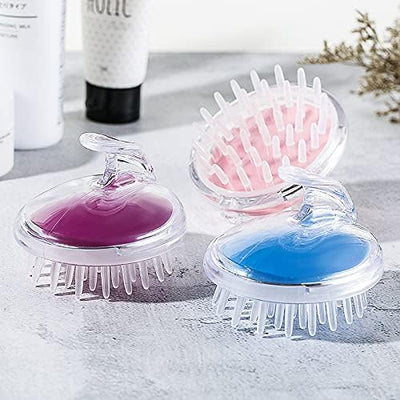 Klick Buy Hair Scalp Massager Shampoo Brush With Soft Silicone Bristles (random Color)