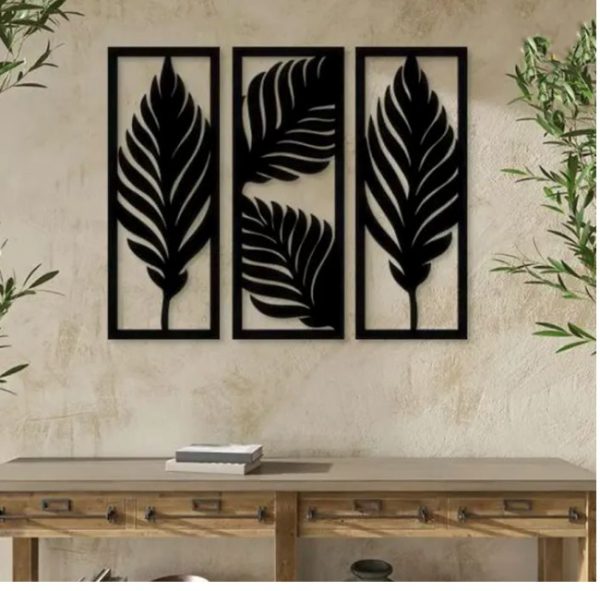 Leaves Wall Decoration Mdf Wood Material