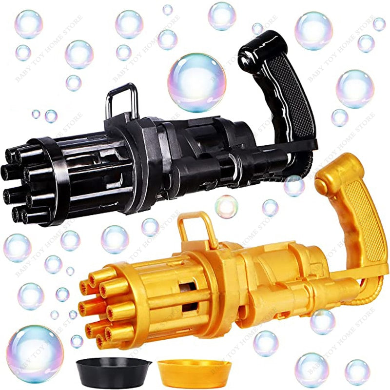 Automatic Bubble Gatling Gun 8-Holes Bubble Machine