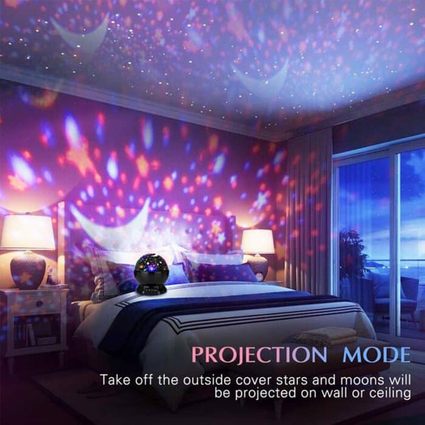 Projector Night Light Rotating Sky Moon Lamp Galaxy Lamps Home Bedroom