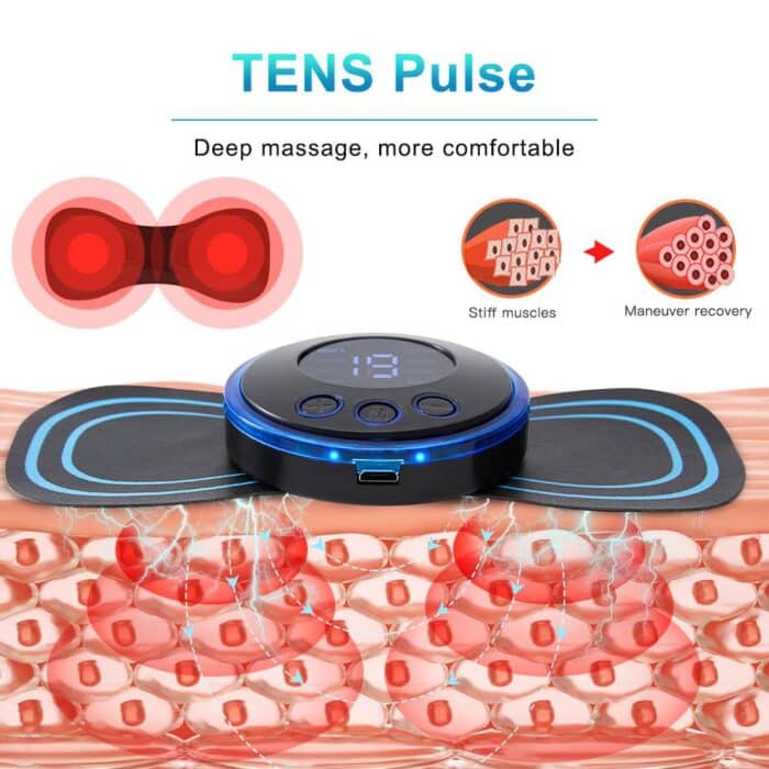 Mini Body Massager Pulse Neck Pain Relief Ems Butterfly Body Massager Men & Women