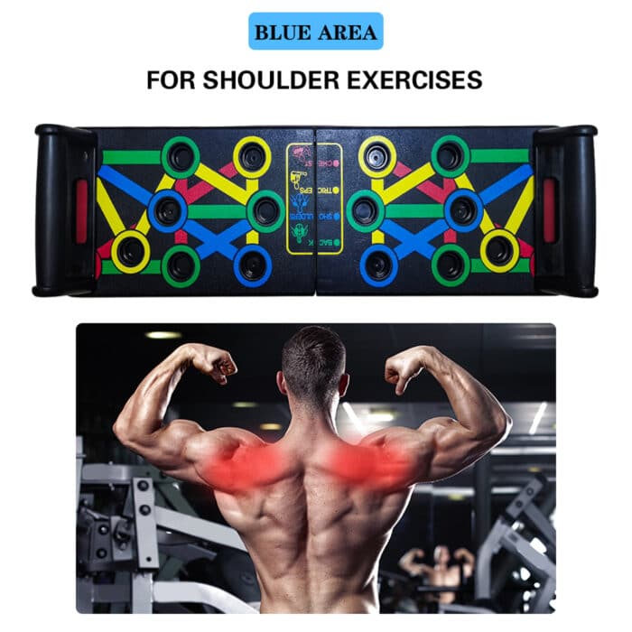 9 in 1 Foldable Push Up Board Multi Functional Body Building Fitness