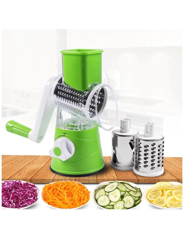 Manual Vegetable Cutter Slicer Multifunctional Round Slicer Gadget Multifunction Kitchen Gadget Food Processor Blender Cutter (Random Color)