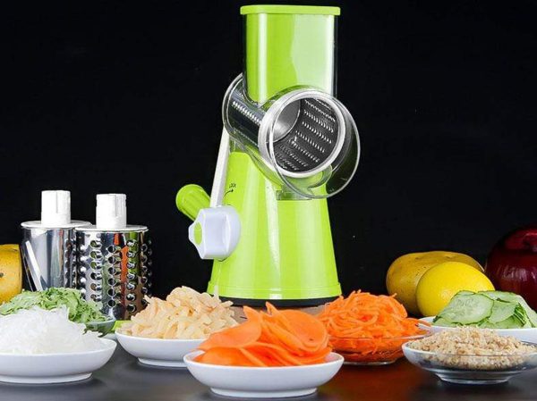 Manual Vegetable Cutter Slicer Multifunctional Round Slicer Gadget Multifunction Kitchen Gadget Food Processor Blender Cutter (Random Color)