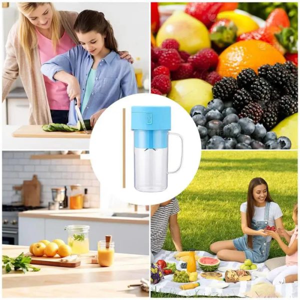 Mason Portable Mini Juicer Blender With Straw Cup | Juicer Portable Outdoor Juicing Cup | Home Mini Cordless Juicer (random Color)