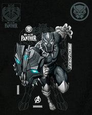 Men’s Black Panther Mech Graphic Printed Over-sized T-shirt