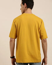 Men’s Yellow San Diego Typography Over-sized T-shirt