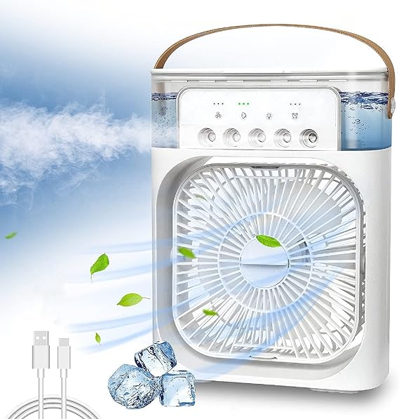 Mini Air Cooling Fan Multifunction Usb New Household Portable Air Conditioner Humidifier Strong Wind | Protable Fan | Portable Air Cooler (random Color)