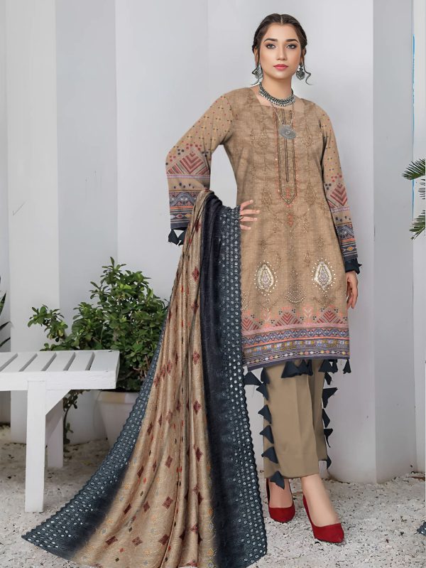 Munarq By Nisha Designer 3 Pieces Unstitched Party Wear| Summer 24