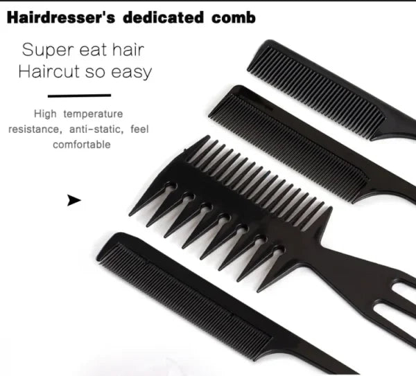 Pack Of 10-professional Hairdressing Combs For Women And Men