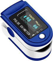 Pulse Oximeter Fingertip Monit Blood Oxygen Saturation (spo2) And Pulse Rate Monitors- Portable Single Color Led Display [battery Included]