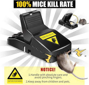 Best Seller Pest Control Catcher Automatic Spring Reusable Plastic Black Rat Mice Mouse Traps Pack Of 1